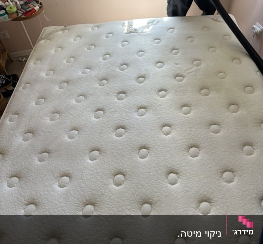 ניקוי מזרן עם מכונת ניקוי מקצועית